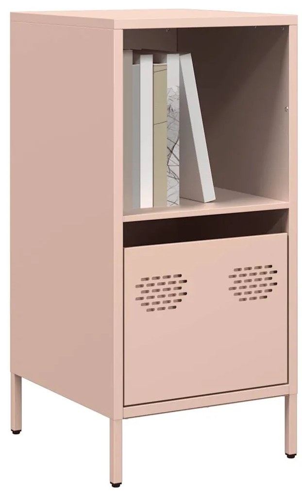 Aparador 35x39x73,5 cm aço laminado a frio rosa