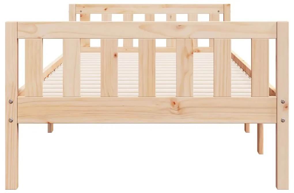 Cama de criança sem colchão 90x190 cm madeira de pinho maciça