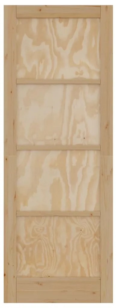 Porta Interna "ORKDAL" 78x211x4 cm de Madeira Sólida de Pinheiro