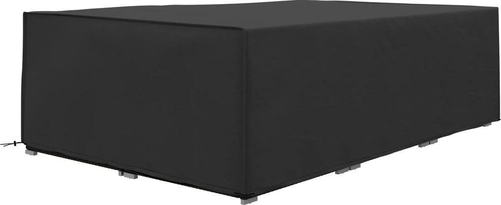 Outsunny Capa para Mobiliário de Jardim 222x155x67 cm Tecido Oxford Impermeável Preto | Aosom Portugal