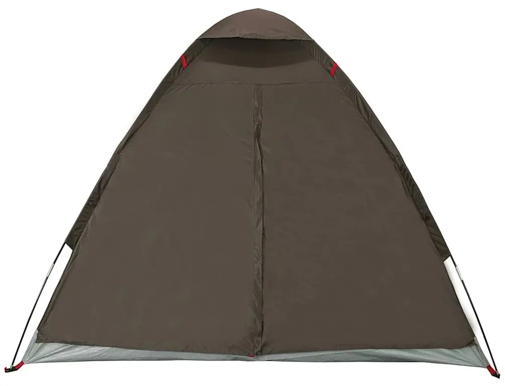 Tenda de campismo cúpula para 2 pessoas impermeável castanho