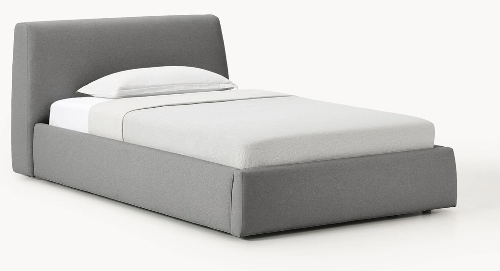 Cama de solteiro Cloud, com espaço de arrumação