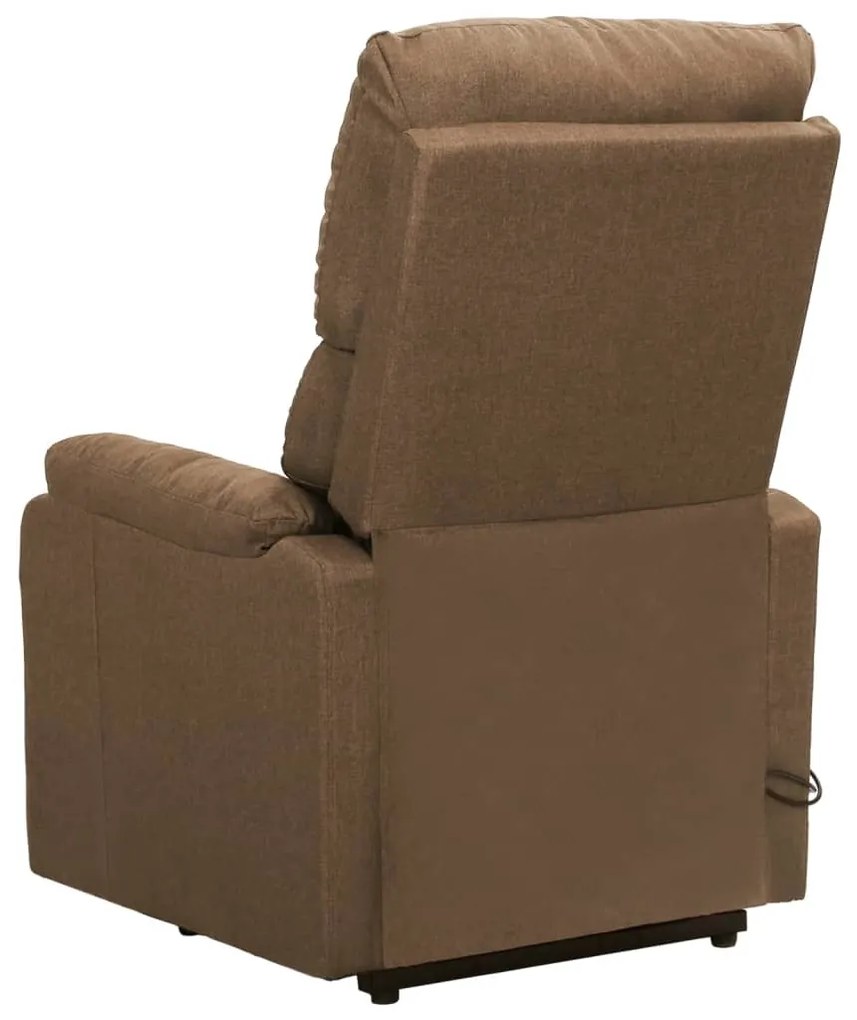 Poltrona de massagens tecido cinzento-acastanhado