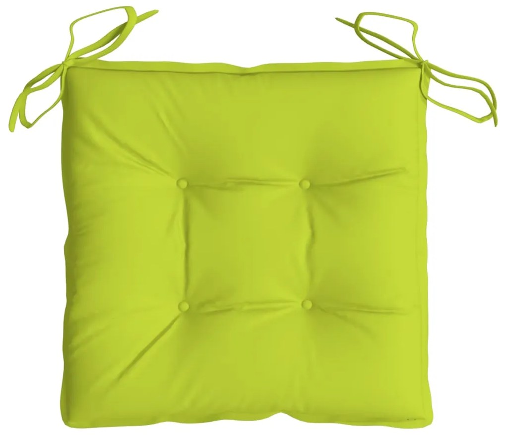 Almofadões de cadeira 4 pcs tecido oxford verde brilhante