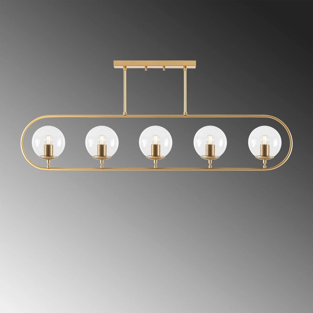 Chandelier Jewel – Dourado Brilhante – 122 x 15 cm