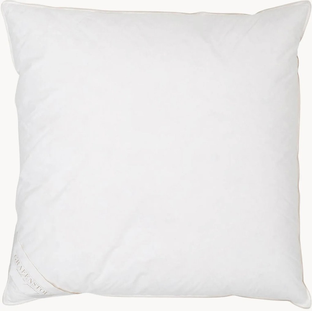 Almofada de penas 3 câmaras Premium, firme, 80x80