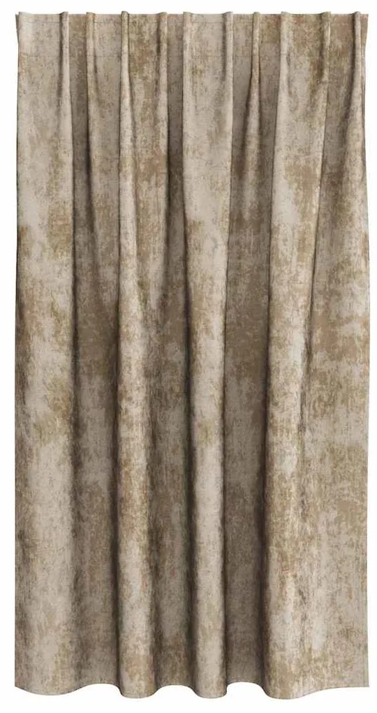 Cortinas de Veludo 2 peças com Ilhós Champagne 140x140 cm