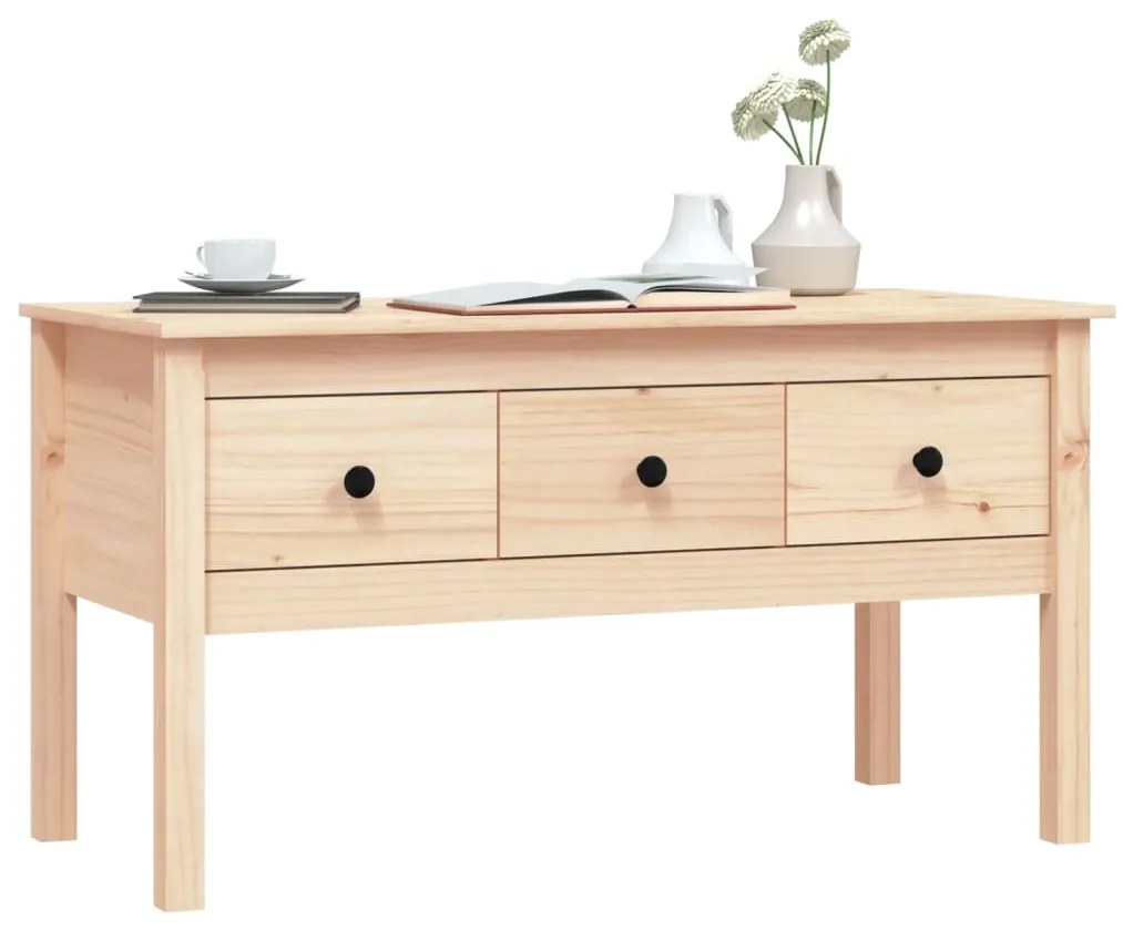 Mesa de centro 102x49x55 cm pinho maciço