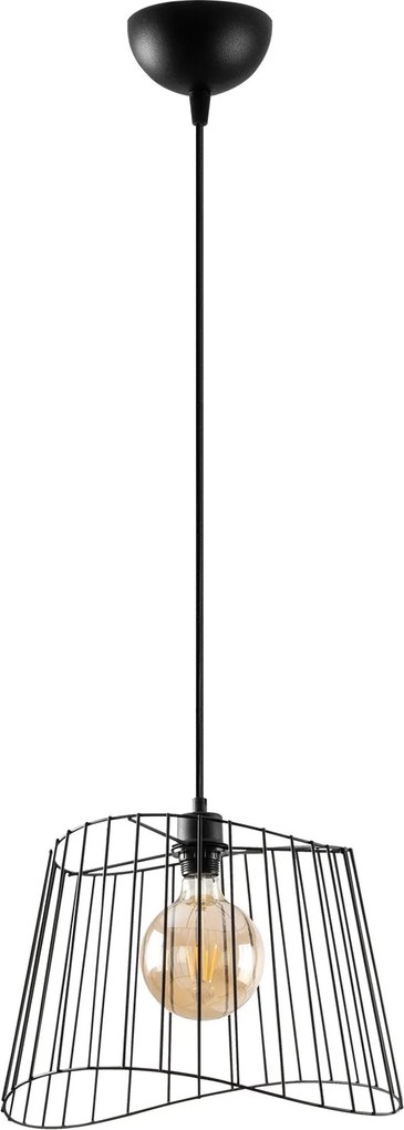 Candeeiro de Teto Byisoo – Preto – 40 x 40 cm