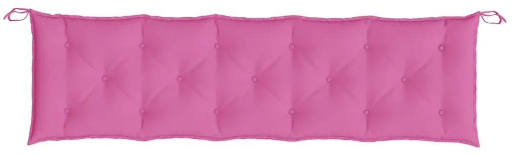 Almofadões para bancos de jardim 2 pcs tecido oxford rosa