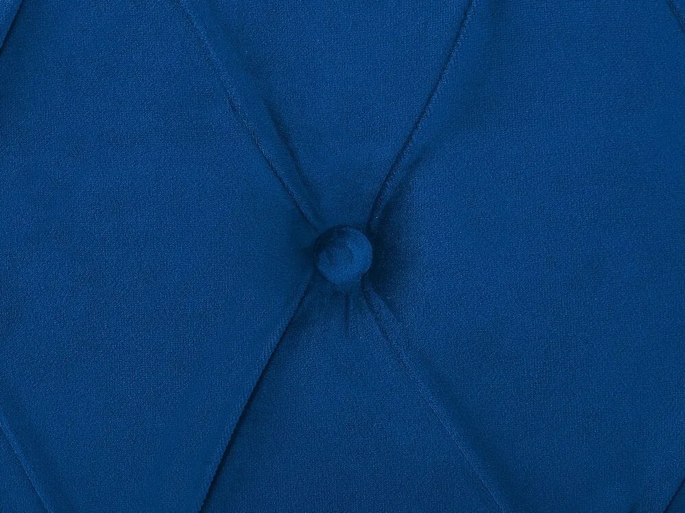 Cama de casal em veludo azul marinho 180 x 200 cm AVALLON Beliani