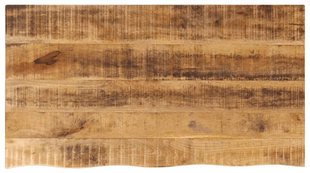 Tampo de mesa borda viva 100x60x2,5 cm mangueira áspera maciça