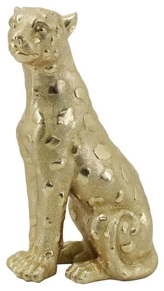 Figura Decorativa DKD Home Decor Dourado Leopardo Resina (20 x 12 x 29.5 cm)