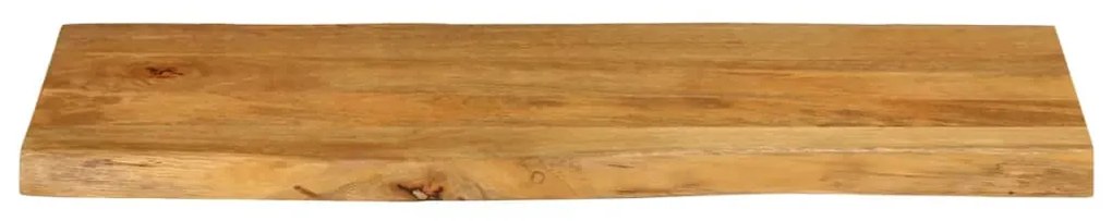Tampo de mesa c/ borda viva 80x40x2,5 cm mangueira maciça