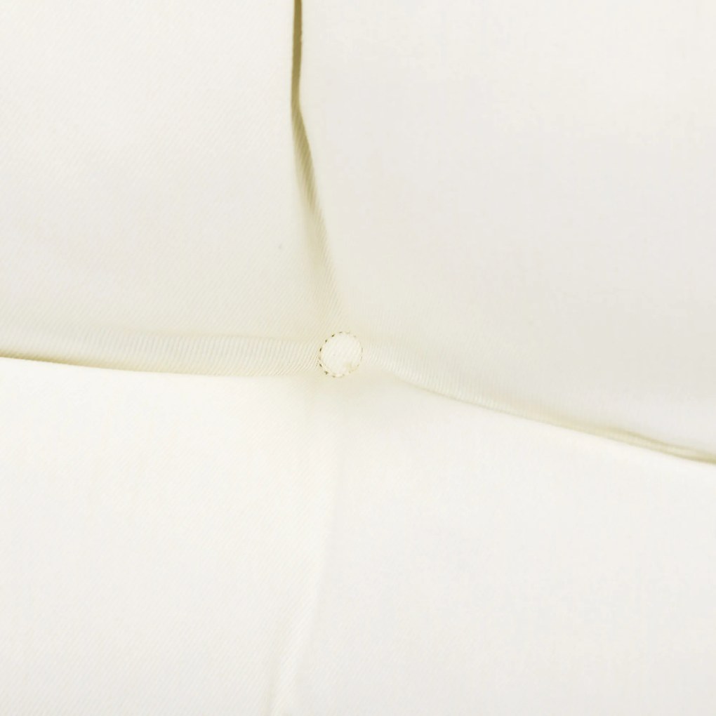 Outsunny Almofada para Bancos de 2 Lugares 110x48x8cm Almofada Retangular para Interiores e Exteriores Lavável com Costura Elegante e Confortável para Bancos Sofás Creme