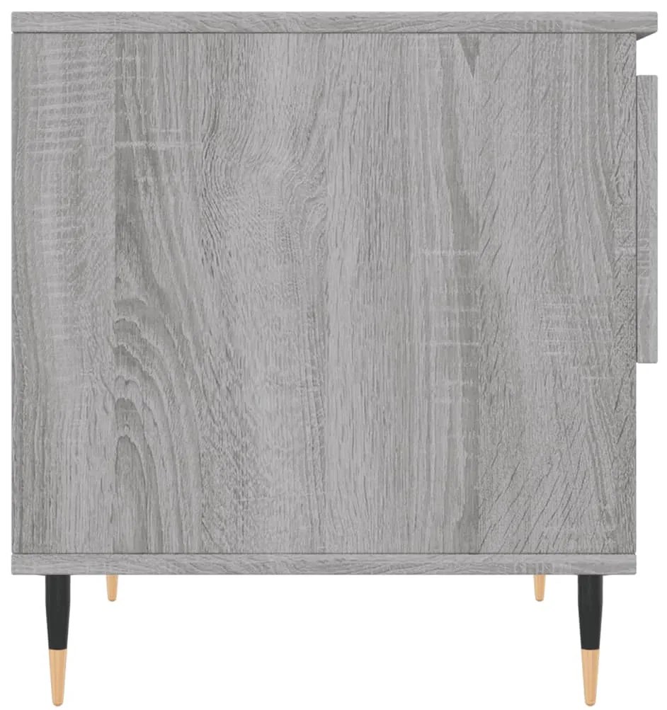 Mesas de centro 2 pcs 50x46x50cm deriv. madeira cinzento sonoma