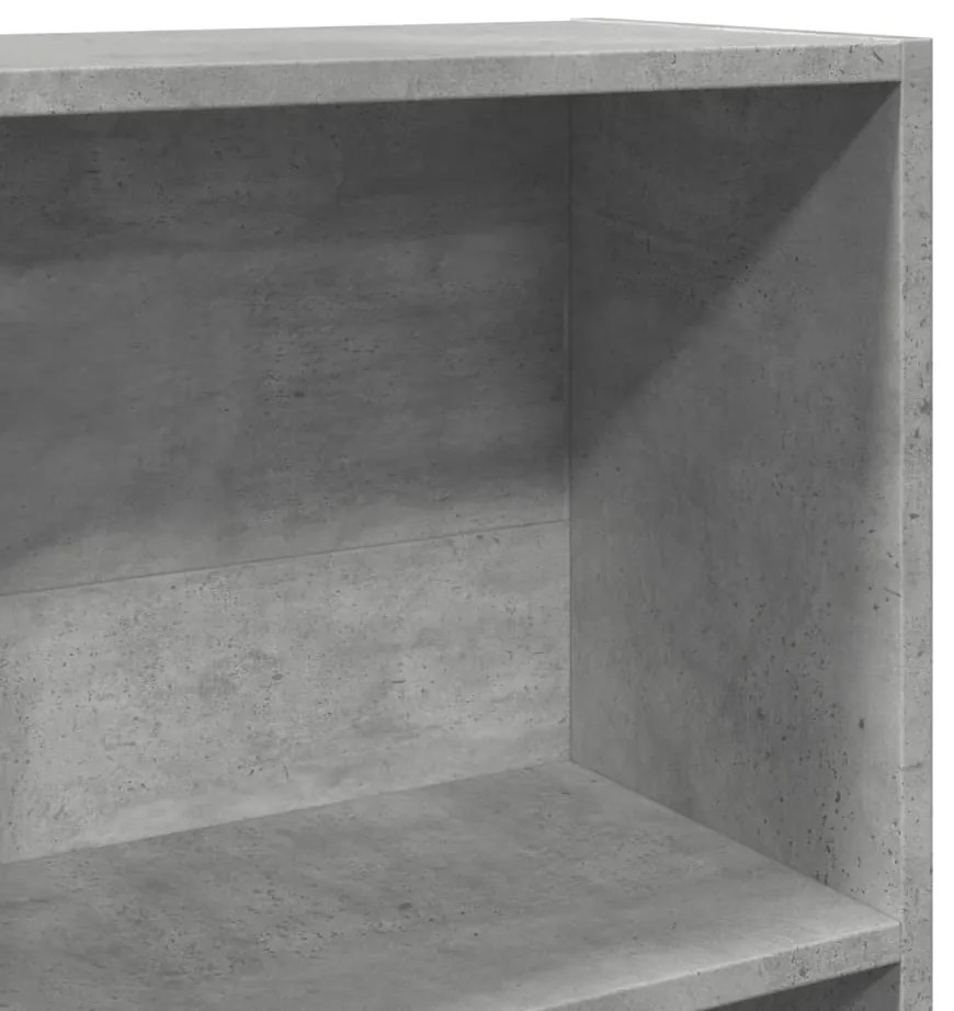 Estante 60x24x143 cm derivados de madeira cinzento cimento