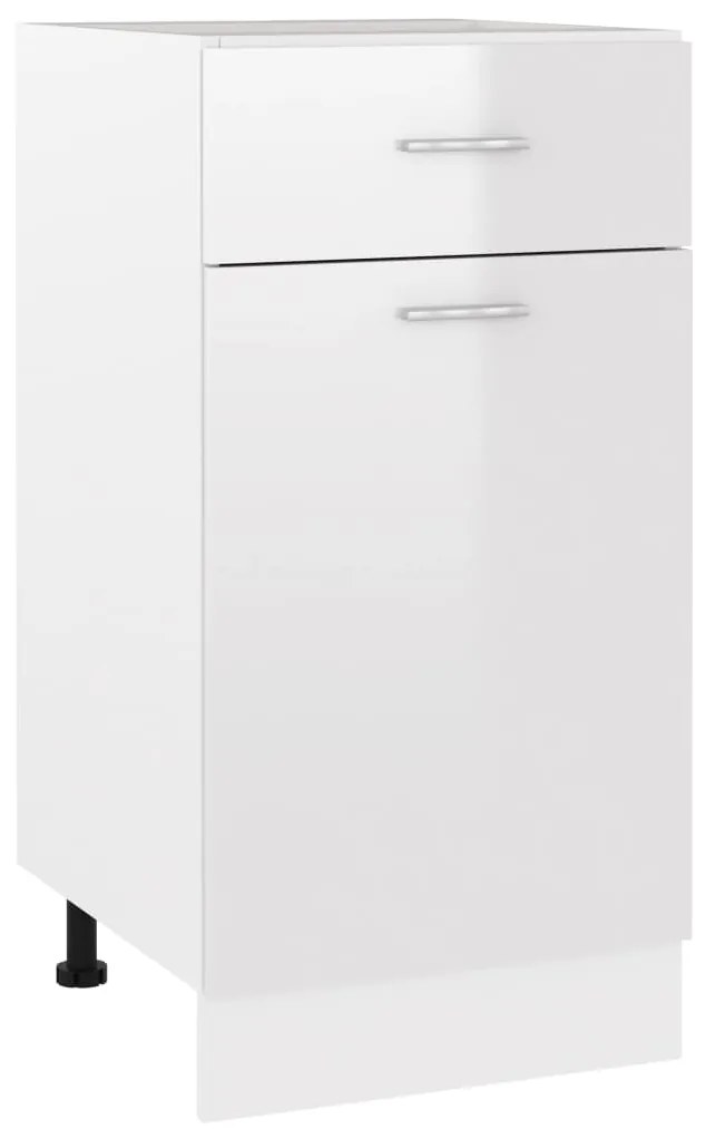 801217 vidaXL Armário inferior c/ gavetas 40x46x81,5cm contraplacado branco