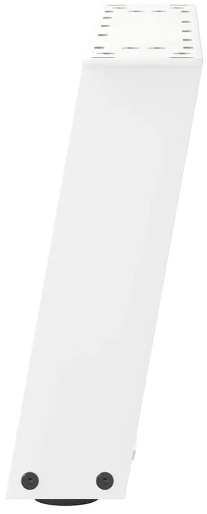 Pés para mesa de centro em formato de U, 2 peças, branco, 40x(30-31) c