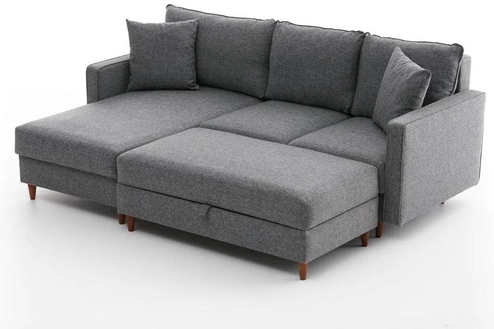 Sofá de Canto Eva – Cinza – 210x82x195 cm