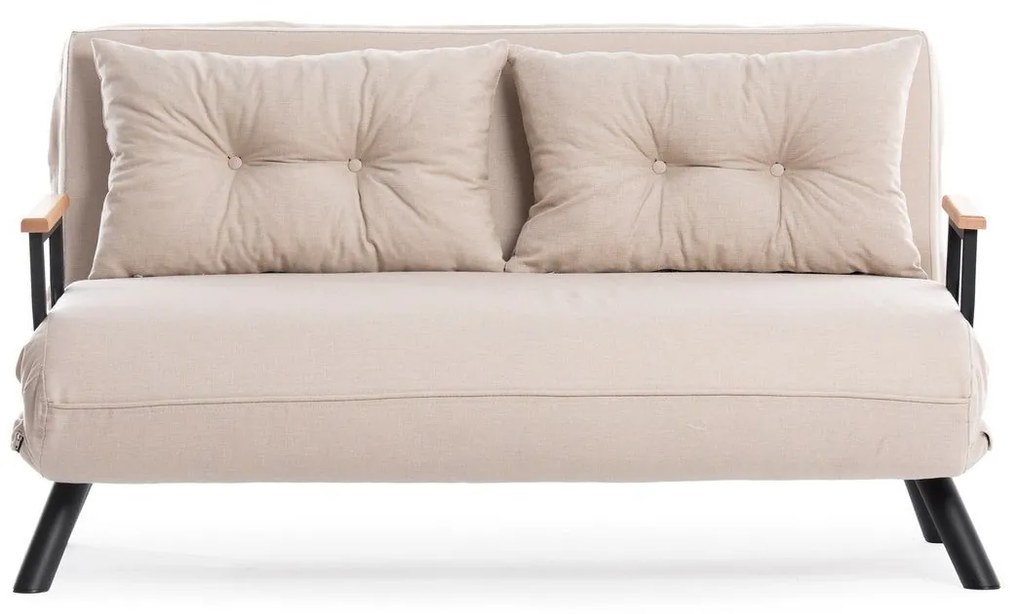 Sofá-Cama de 2 Lugares Sando – Creme – 175 cm x 133 cm