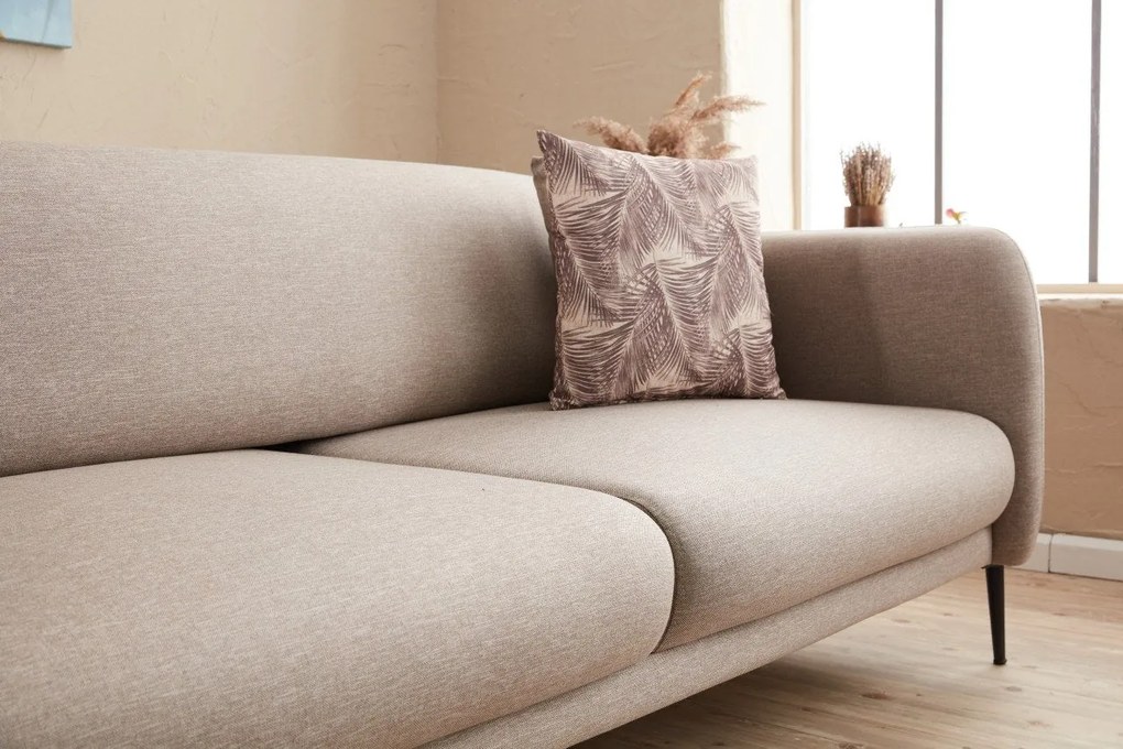 Sofá-Cama de Canto Venus – Creme – 265x80x163 cm