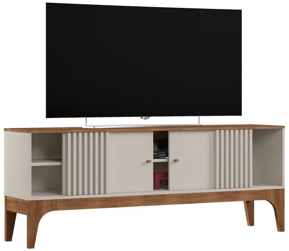 Móvel de TV FLORENCIA com Porta de Correr e Prateleiras – 160x36,5x63,