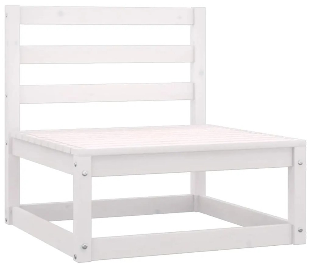 8 pcs conjunto lounge de jardim c/ almofadões pinho maciço