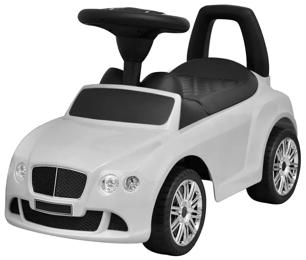 Carro para crianças a pedais branco
