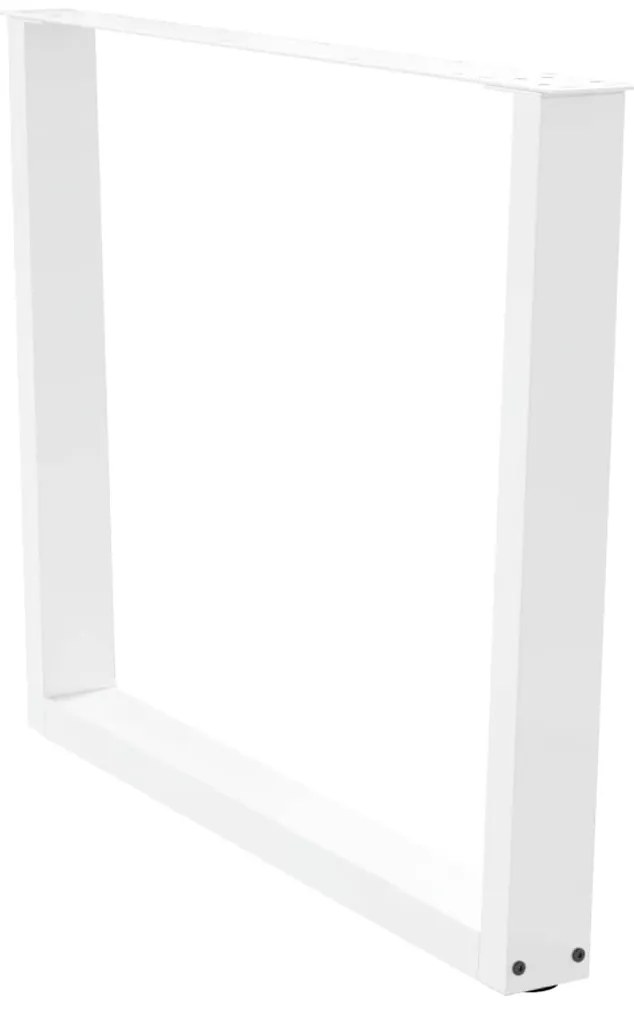 Pés para mesa de jantar em V, 2 peças, branco, 100x(72-73,3) cm, aço