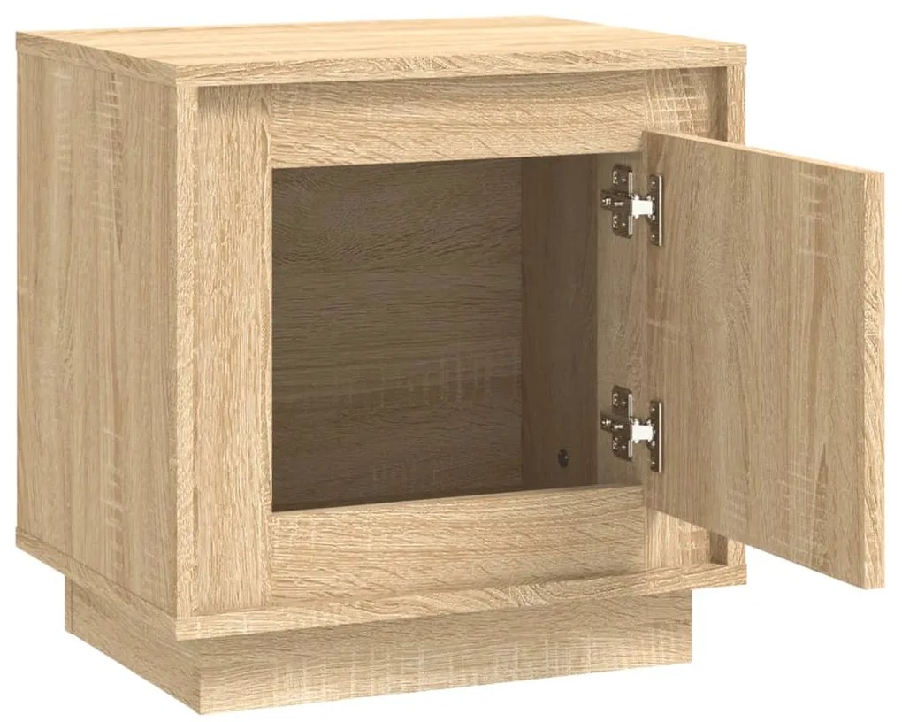 Mesa de cabeceira 44x35x45 cm derivados madeira carvalho sonoma