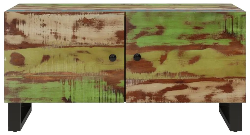 Mesa de centro 80x50x40 cm madeira recuperada/derivados madeira