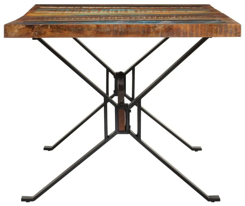 Mesa de jantar 180x90x73 cm madeira recuperada maciça