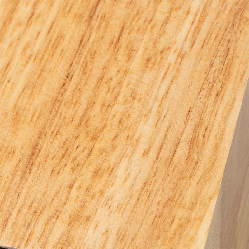 Candeeiro de mesa rústico em madeira natural - Bloc Rústico