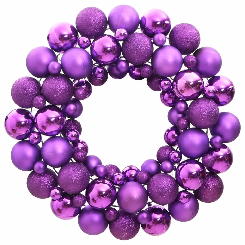 356130 vidaXL Guirlanda de Natal 45 cm poliestireno roxo