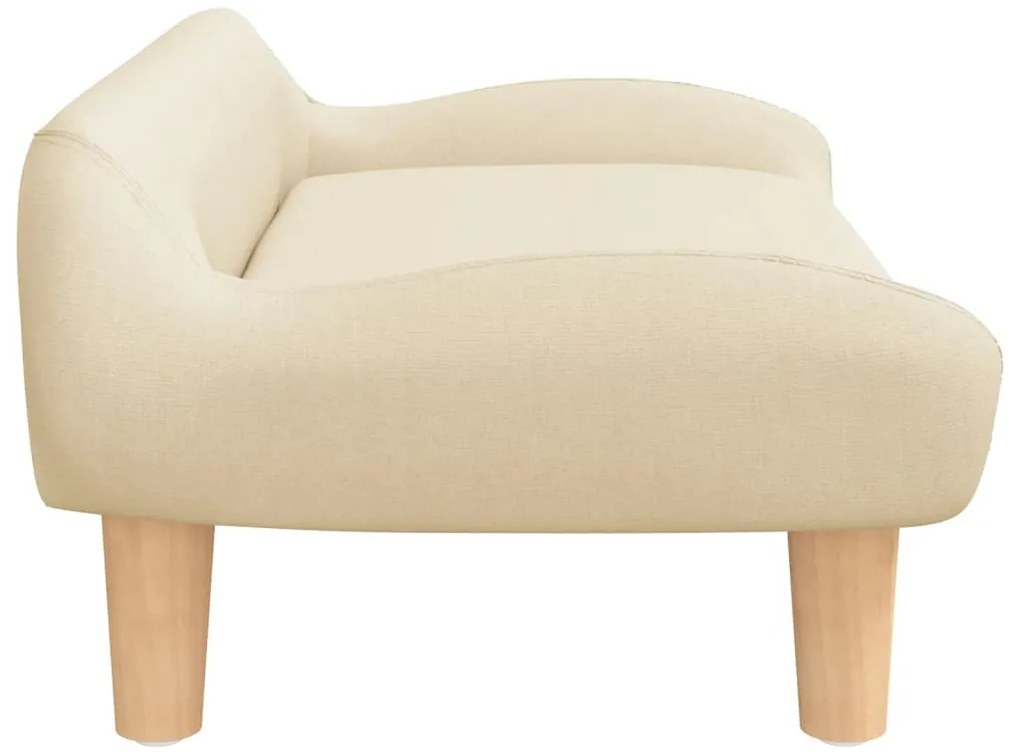 Sofá infantil 70x40x24 cm tecido cor creme
