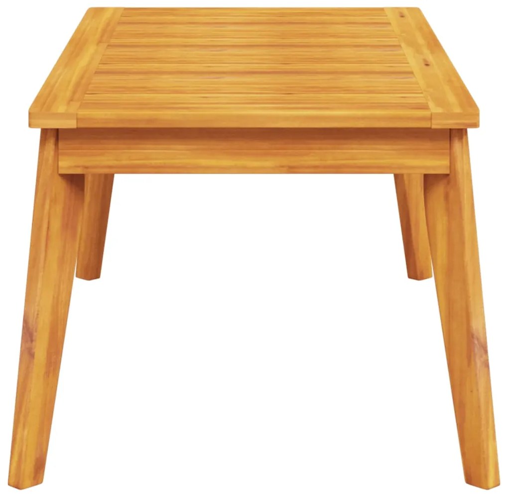 Mesa de jantar p/ jardim 100x55x45 cm madeira de acácia maciça