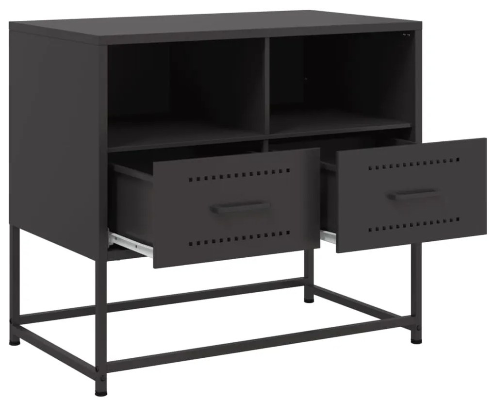Móvel de TV 68x39x60,5 cm aço preto