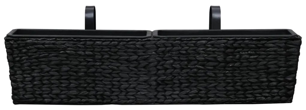Floreiras de pendurar 2 pcs jacinto de água preto