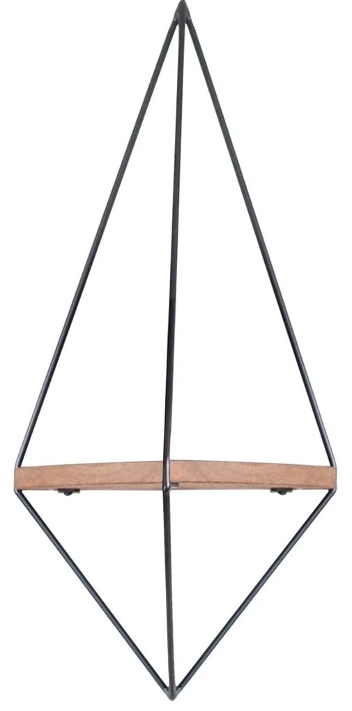 Prateleira Decorativa Wr039 – Nogueira Preta – 60x23x15 cm | Tribo Hom