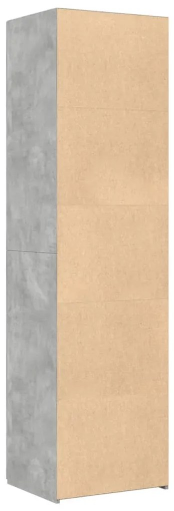 Armário alto 50x42,5x185 cm derivados de madeira cinza cimento