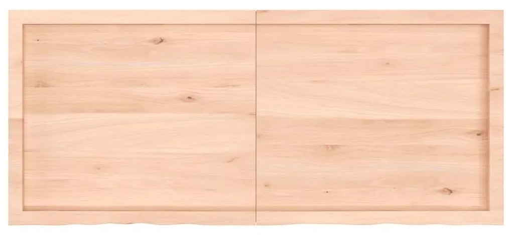 Prateleira de parede 140x60x(2-4)cm carvalho maciço não tratado