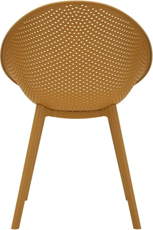 CONJUNTO DE 2 CADEIRAS IBIZA 59X59X83 CM (ALTURA DO ASSENTO 45 CM) AMARELO