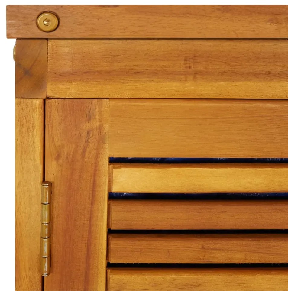 Caixa de arrumação para jardim 280x87x104 cm acácia maciça