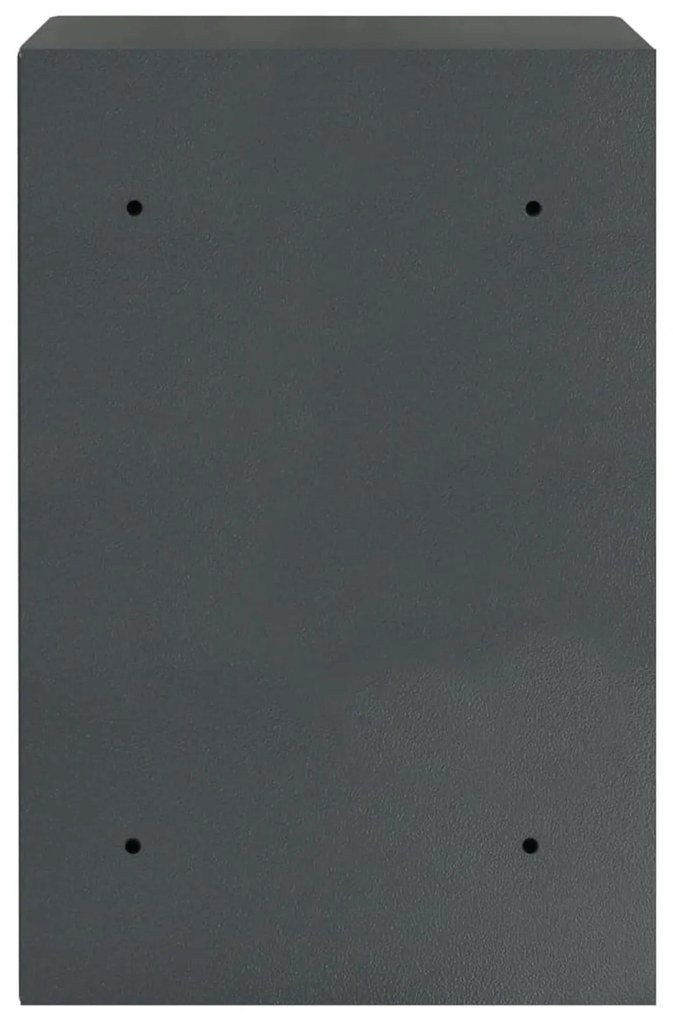 Cofre Digital Eletrónico com Prateleira Cinza Escuro 40x35x60 cm Aço
