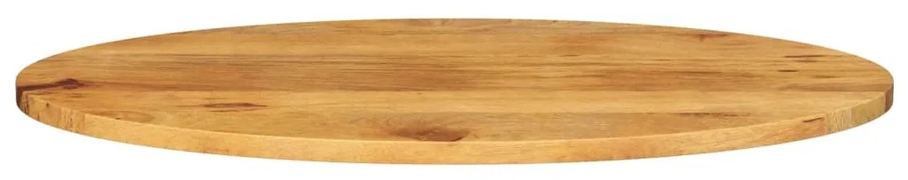 Tampo de mesa oval 100x40x2,5 cm madeira de mangueira maciça