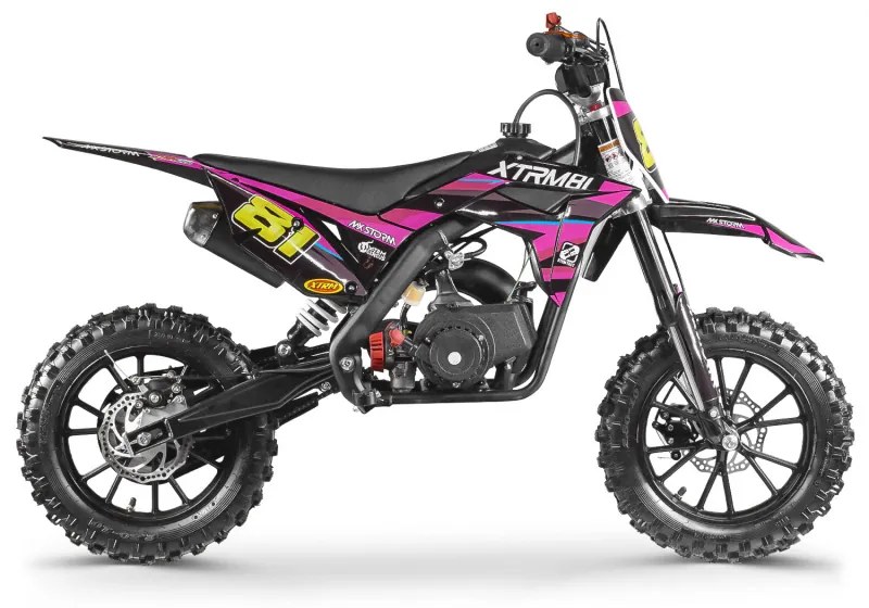 Mota gasolina 50cc crianças MX STORM Rosa