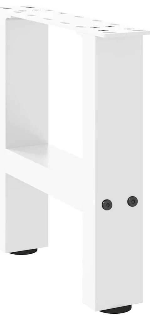 Pés para mesa de centro , brancos, 2 peças, 40x (30-31) cm, aço