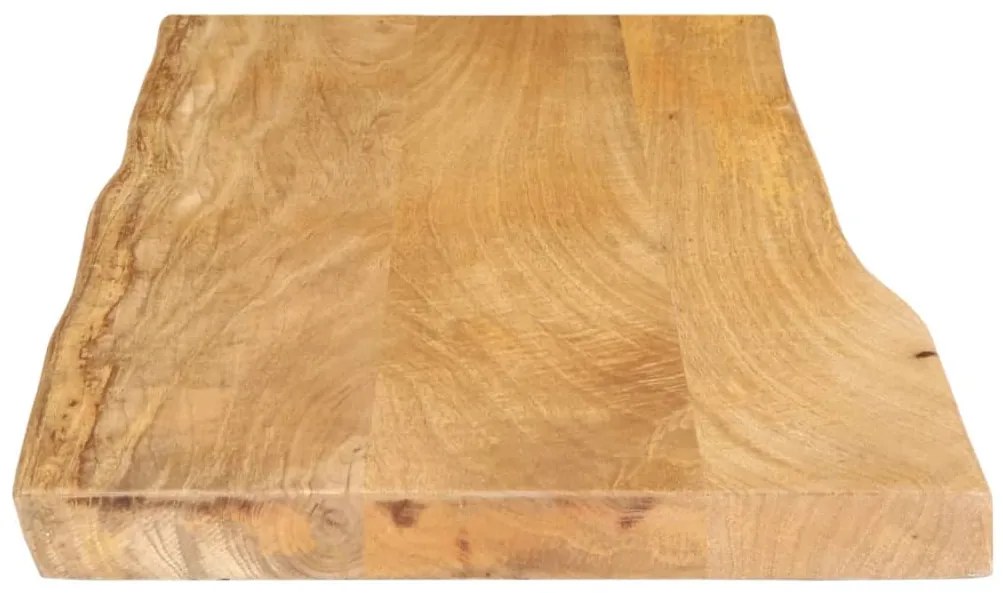 Tampo de mesa c/ borda viva 80x40x2,5 cm mangueira maciça