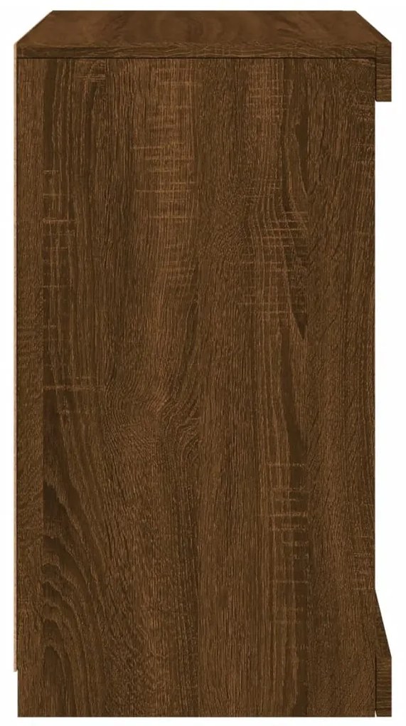 Aparador com luzes LED 41x37x67 cm carvalho castanho